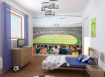 Lampa sufitowa do pokoju piłkarza Mundial 3xE27
