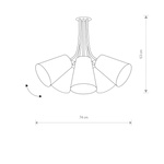 Lampa FLEX SHADE black V