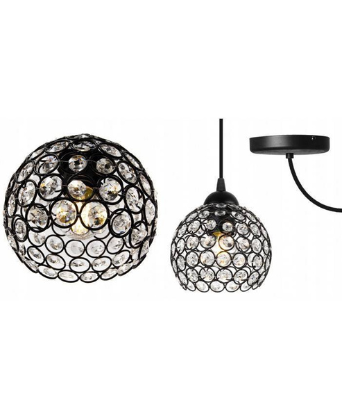 Nowoczesna Lampa wisząca typu Pająk Spider Crystal 3xE27 Led