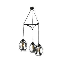 Lampa Wisząca RUSSEL BLACK 3xE27