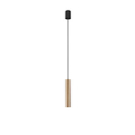 Nowoczesna lampa wisząca BATON SOLID BRASS M zwis wys. 130cm | mosiądz