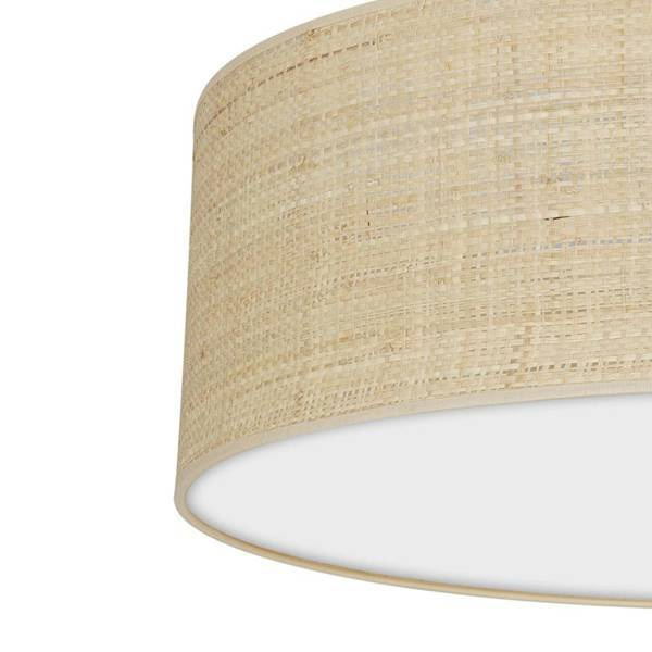 Lampa sufitowa MARSHALL, MLP7489, 60 cm, biały/rattan, 3x60W E27
