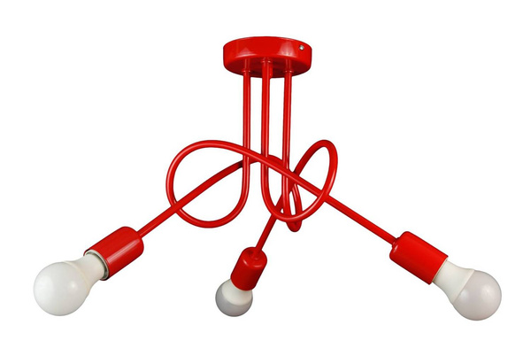 Lampa do pokoju dziecka czerwona Mondo 1001/3C