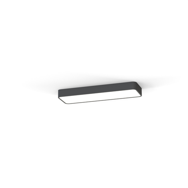 Lampa sufitowa SOFT CEILING LED GRAPHITE 2xT8 11W 60x20cm | grafitowy