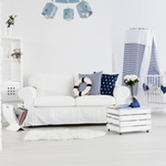 Lampa sufitowa do pokoju chłopca i dziewczynki niebieska w gwiazdki 3xE27 led