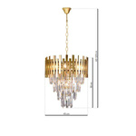 Żyrandol glamour ASPEN II GOLD ML6000