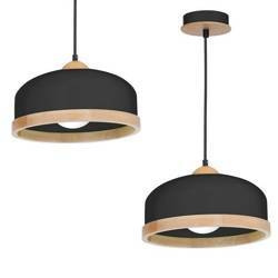 Lampa wisząca nowoczesna zwis STUDIO czarny śr. 32cm