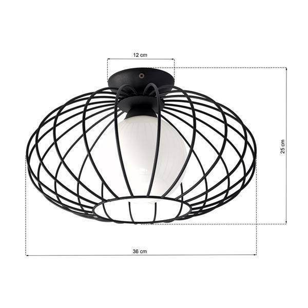 Lampa Sufitowa KRONOS BLACK 1xE14 MLP4425
