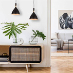 Nowoczesna lampa wisząca OTTO BLACK/GOLD 1xE27 ML6158