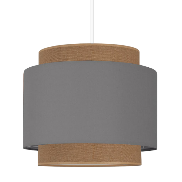 Lampa wisząca do pokoju dziecka w stylu Boho Szara 2xE27