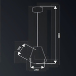 Lampa wisząca żyrandol 3D LED