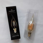 Żarówka FILAMENT LED E14 4W ciepła 2200K świeczka płomyk VINTAGE