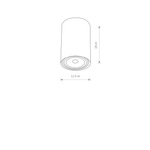 Tuba spot BIT WHITE M wys. 18cm