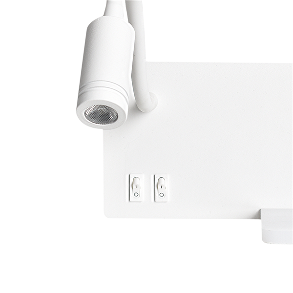 Lampa nocna z półką SHELF WHITE LED 4W+5W+2W ML6343