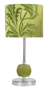 Lampka stołowa chrom/zielona Cort 41-34724