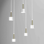 Lampa wisząca ARENA WHITE/GOLD 5xGX53