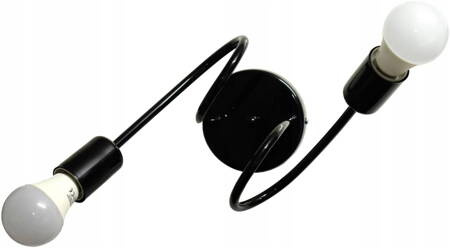 Lampa sufitowa do pokoju młodzieżowego czarna Mondo 2