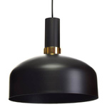 Nowoczesna lampa wisząca MALMO BLACK/GOLD 1xE27 MLP6198