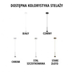 Nowoczesna lampa wisząca Cylinder fi - 30 cm GOLD