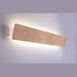 Liniowy kinkiet OSLO 98cm drewno  9634