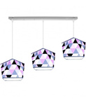 Lampa wisząca do pokoju dziecka potrójna Diament