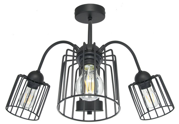 SUFITOWA LAMPA ARCANA 3 CZARNA TUBA
