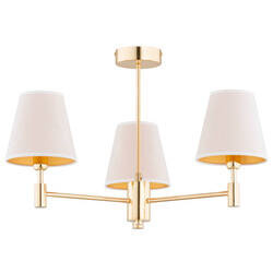 Lampa sufitowa ASTRIT dł. 61cm 3xE14 | złoty