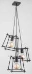 Lampa wisząca ALFA NETI MORO CZARNA 3xE27 22cm | 62038