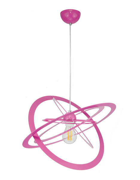 Lampa wisząca do pokoju dziewczynki różowa Sferis 1xE27 Led 