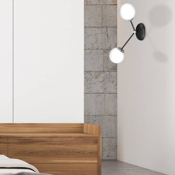 Kinkiet JOY, MLP7526, czarny/chrom, 2x40W E14