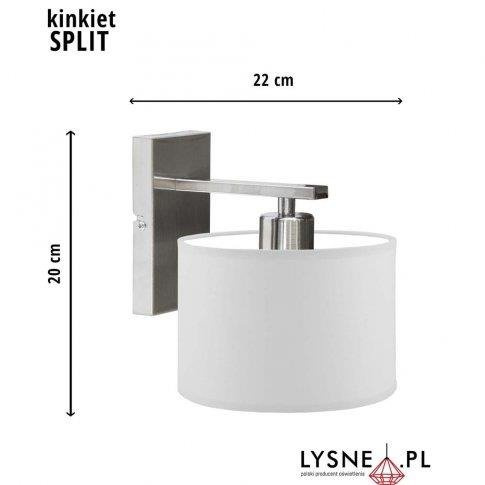 Lampa ścienna SPLIT do pokoju dziecięcego