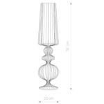 Druciana lampa stołowa AVEIRO Black wys.78cm