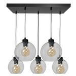 Nowoczesna lampa wisząca prostokąt SOFIA CLEAR MLP65900