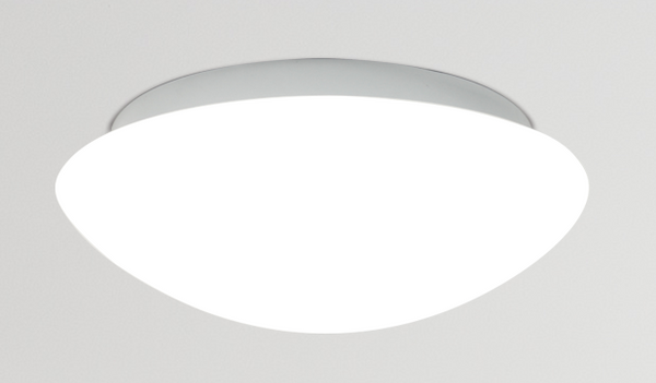 Plafon biały szklany do łazienki E27 60W 28cm Nina Candellux 13-74235