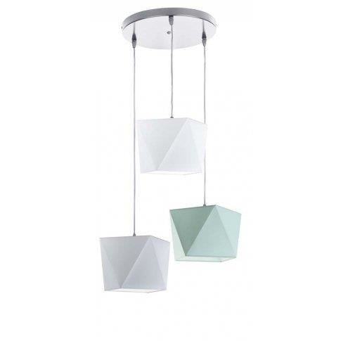 Lampa wisząca do pokoju dziecięcego kolorowe abażury Bajkowy Diamencik
