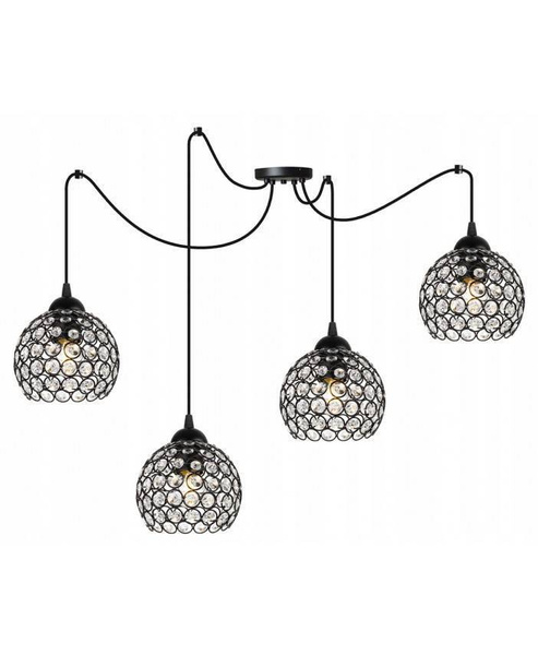 Nowoczesna Lampa wisząca typu Pająk Spider Crystal 3xE27 Led