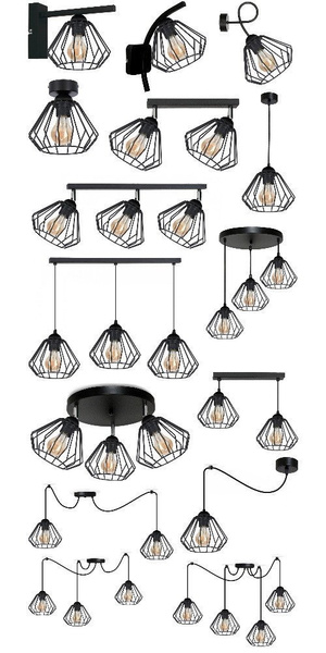 Lampa sufitowa młodzieżowa Druciak Loft 1xE27