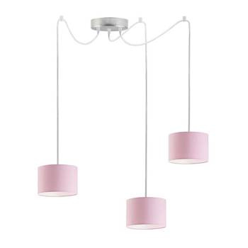 Lampa do pokoju dziewczynki różowa typu pająk Tęczowy Cylinderek