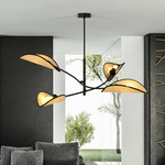 LOTUS 4 BLACK/RATTAN