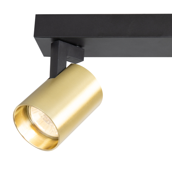 Lampa sufitowa Volf Spot 2xGU10 | Czarny złoty