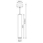 Lampa wisząca PORTER, ML8868, czarna, 1x8W GU10, IP44