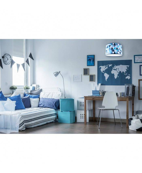Lampa do pokoju dziecięcego z kolorowym z abażurem   