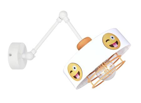 Lampa ścienna do pokoju chłopca i dziewczynki regulowana Smile 1xE27 led