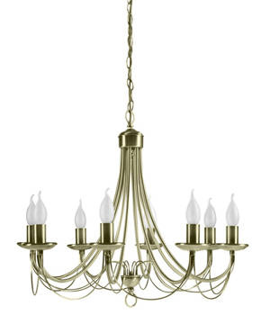 Żyrandol patyna 8xE14 60cm MUZA 38-69187