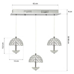 LAMPA WISZĄCA VENUS 3x5W LED