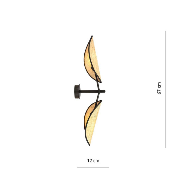 VENE K2 BLACK/RATTAN