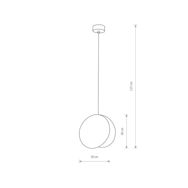 Lampa wisząca zwis nowoczesna WHEEL czarny śr. 25cm
