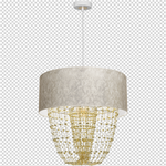Nowoczesna lampa wisząca ALMERIA WHITE/GOLD 1xE27 MLP6447