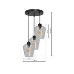 Nowoczesna lampa wisząca koło SANTIAGO CLEAR MLP6611