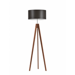 Lampa podłogowa do pokoju dziecka drewniana Magiczny Cylinder różowy abażur 1XE27